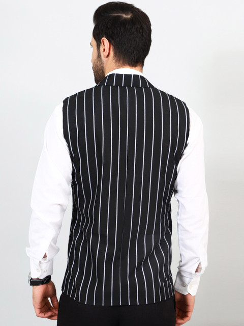 Wintage Striped Woven Modi Nehru Jackets - Image 4