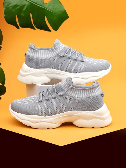 KRAASA Women Lace Up Mesh Running Shoes