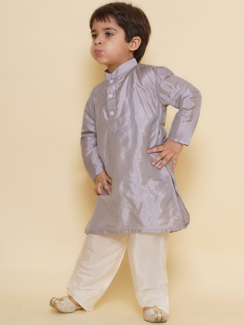 Sethukrishna Boys Mandarin Collar Kurta - Image 5