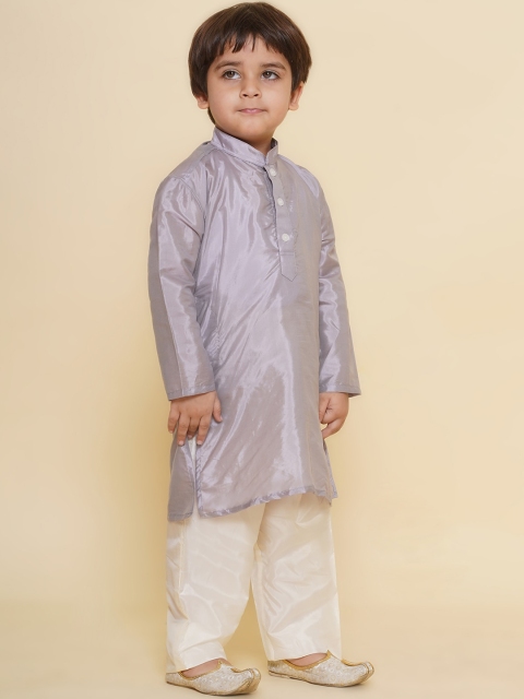 Sethukrishna Boys Mandarin Collar Kurta - Image 3
