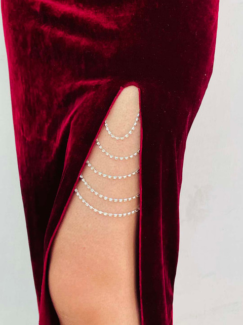 ISHKAARA Silver-Plated Leg Chain - Image 7