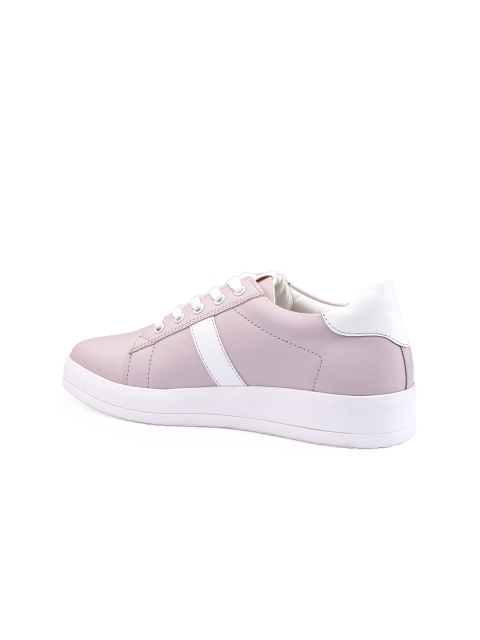 Mast & Harbour Women Pink Round Toe Lace-Ups Sneakers - Image 4