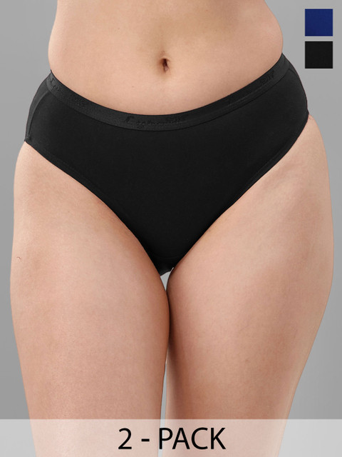 LYRA Pack Of 2 Anti-Odour Assorted Hipster Briefs