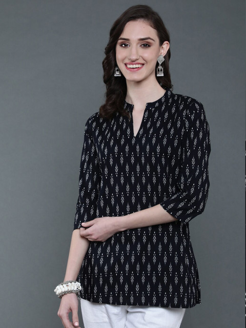 antaran Ethnic Motifs Printed Cotton Kurti