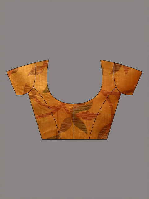 DESH BIDESH Floral Woven Design Zari Cotton Silk Saree - Image 7