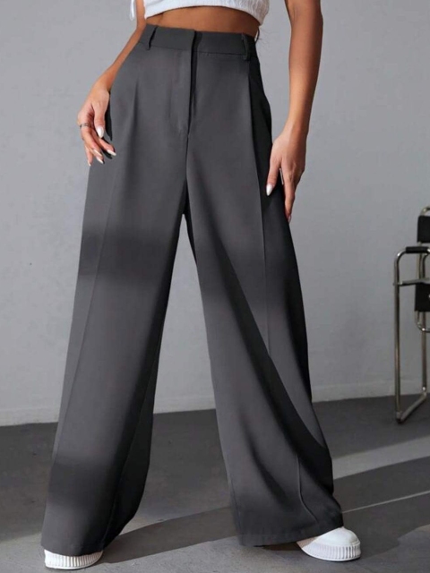 BROADSTAR Women Pleated Korean Pants