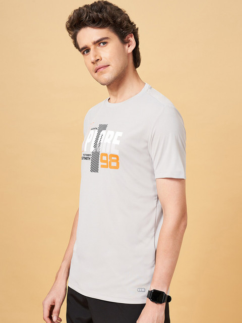 Ajile by Pantaloons Typography Printed Slim Fit Sports T-shirt - Image 3