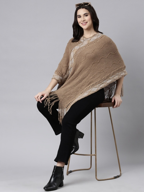 SHOWOFF Women Chevron Poncho - Image 5