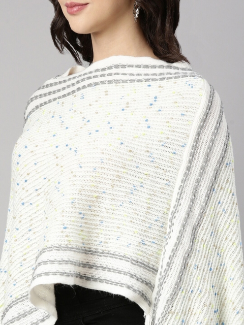 SHOWOFF Women Ribbed Poncho - Image 2