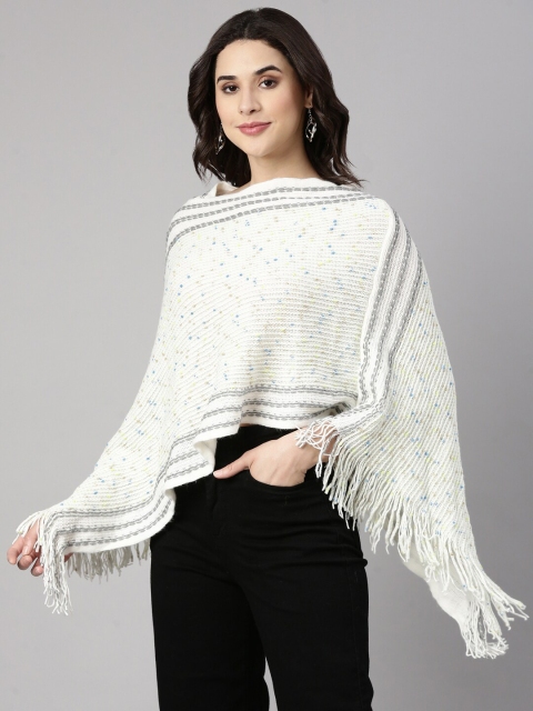 SHOWOFF Women Ribbed Poncho - Image 3
