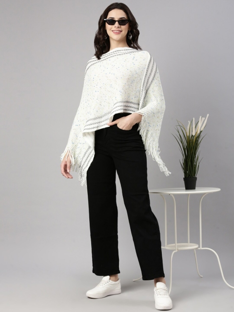 SHOWOFF Women Ribbed Poncho - Image 5