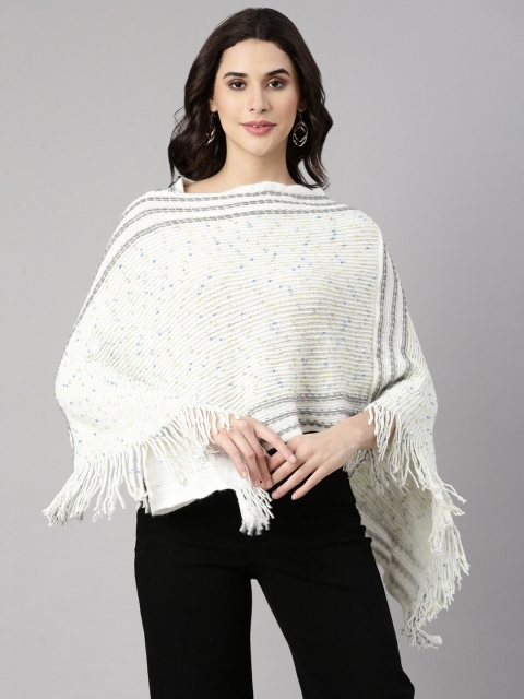 SHOWOFF Women Ribbed Poncho - Image 6
