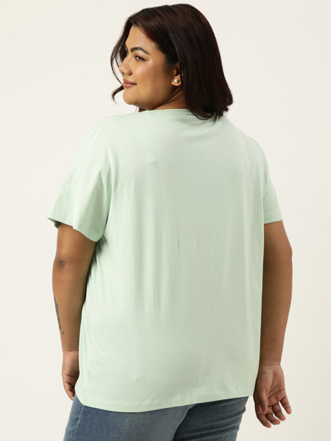 MARCA Bold Plus Size Typography Printed Round Neck Bio Finish Cotton Regular T-shirt - Image 5