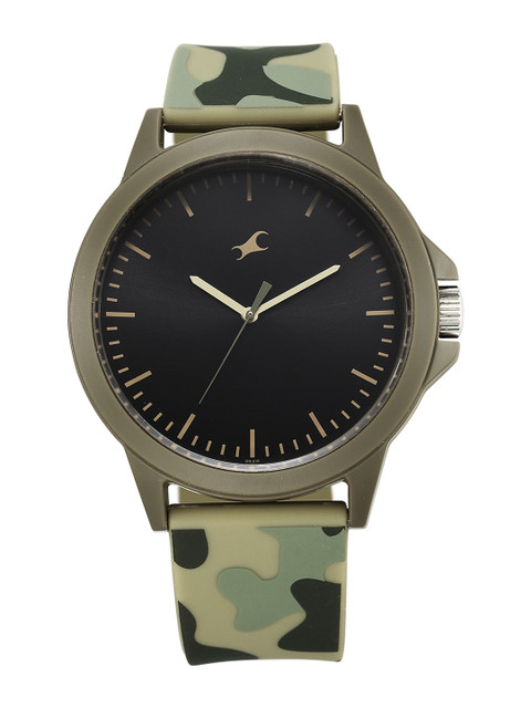 Fastrack Tees Wanderlust Quartz Analog With Black Dial Unisex Watch - Nt38024pp71w