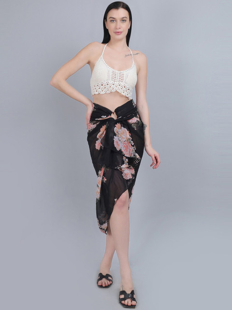 mod & shy Floral Printed Wrap-Around Sarong