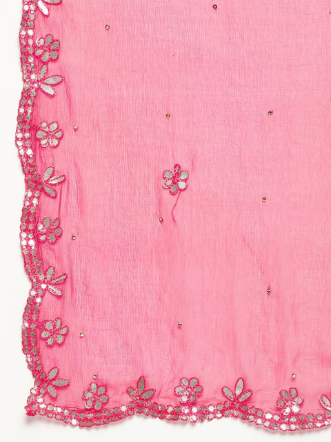 Clora Creation Embroidered Dupatta with Gotta Patti - Image 6