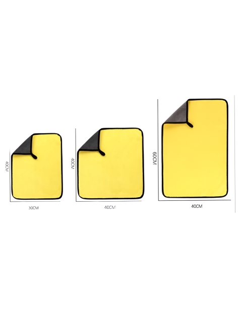 Cotton Bolls Textiles Yellow & Blue 4 Pcs Cleaning Cloth Set - Image 6