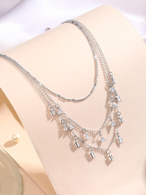 Cierra Silver-Plated Layered Necklace