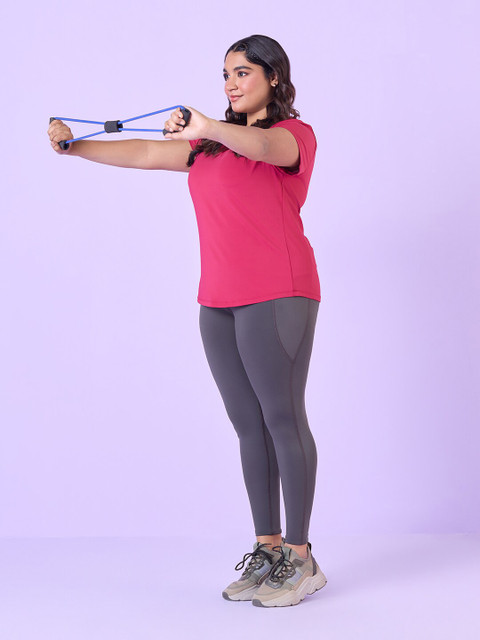 Big Hello - The Plus Life Round Neck Training or Gym T-shirt