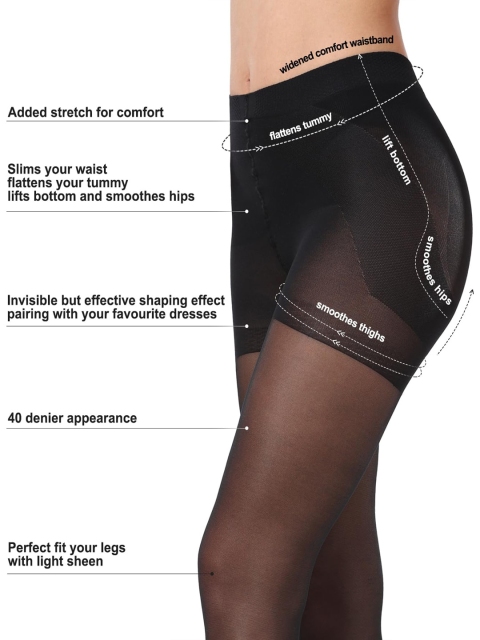 VAGHBHATT Pack Of 2 Pantyhose Stretchable Stockings - Image 5