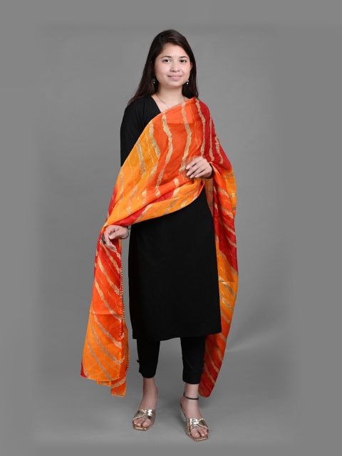 Apratim Leheriya Printed Dupatta - Image 5