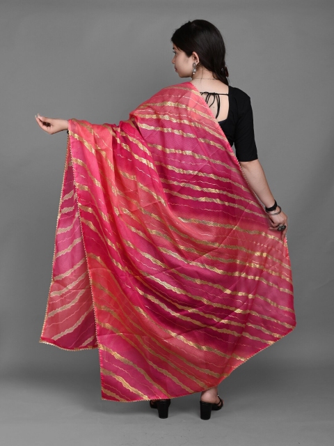 Apratim Leheriya Printed Dupatta - Image 4