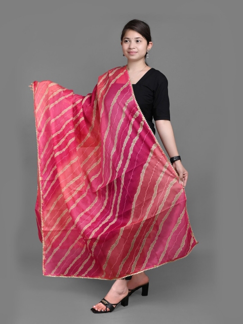 Apratim Leheriya Printed Dupatta - Image 3