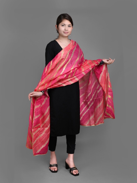 Apratim Leheriya Printed Dupatta - Image 5