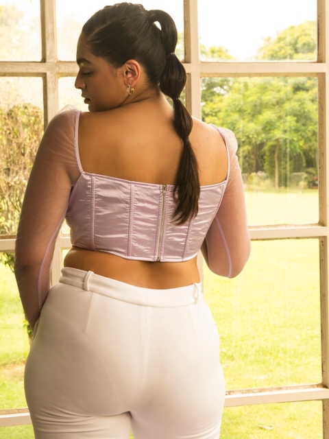 Lea Clothing Co. Sweetheart Neck Corset Top - Image 2