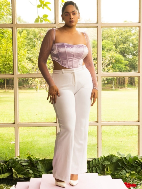 Lea Clothing Co. Sweetheart Neck Corset Top - Image 5