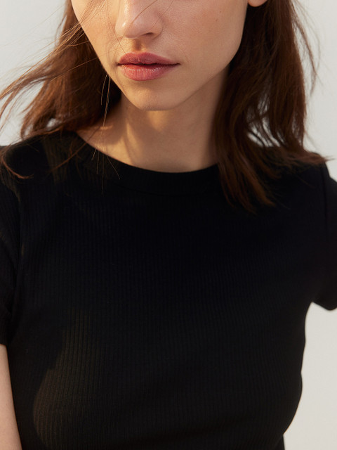 H&M Women Ribbed T-shirt - Image 2