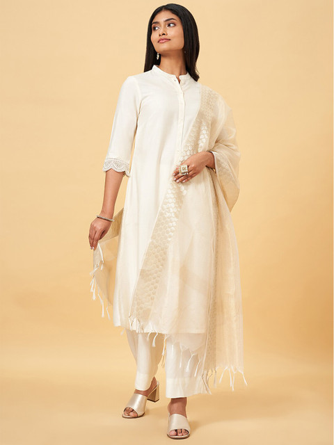 RANGMANCH BY PANTALOONS Zari Tasselled Dupatta