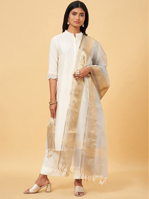 RANGMANCH BY PANTALOONS Zari Tasselled Dupatta