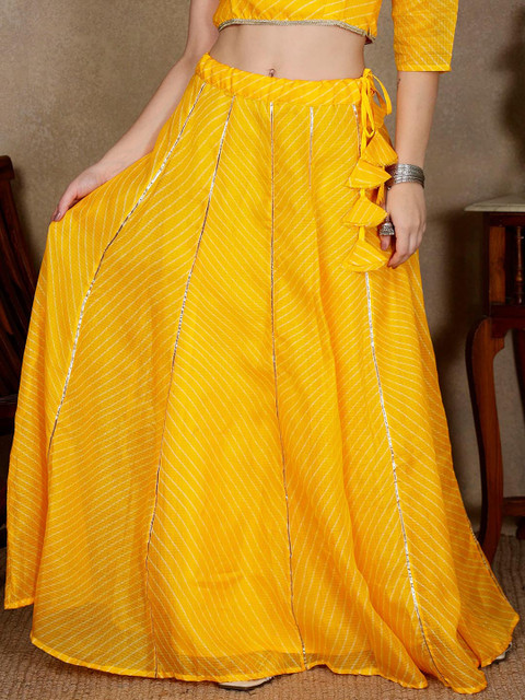 NEUDIS Striped Flared Maxi A-Line Skirts - Image 6