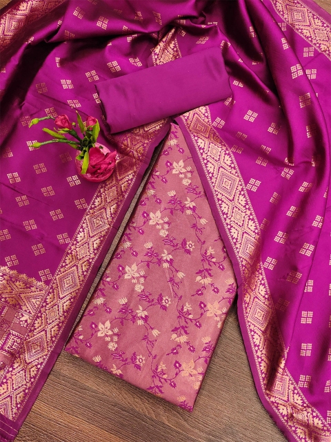 KALINI Ethnic Motifs Woven Design Unstitched Dress Material