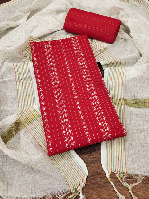 KALINI Ethnic Motifs Woven Design Unstitched Dress Material