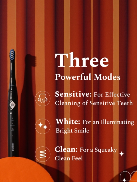 Perfora Rechargeable Electric Toothbrush With 2 Replaceable Heads - Crystal Blue - Image 5