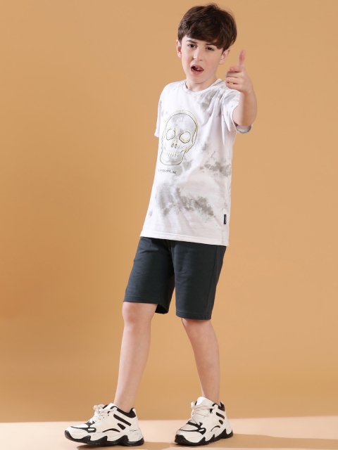Lil Tomatoes Boys Abstract Printed T-shirt With Shorts - Image 5