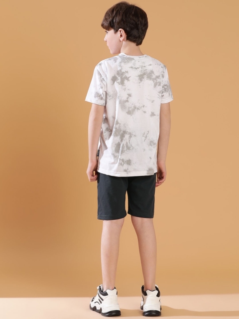 Lil Tomatoes Boys Abstract Printed T-shirt With Shorts - Image 6