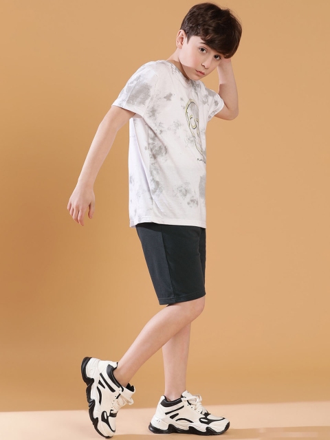 Lil Tomatoes Boys Abstract Printed T-shirt With Shorts - Image 4
