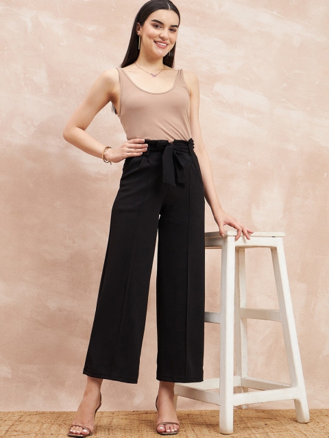 all about you Women Comfort Flared High-Rise Parallel Trousers - Image 4