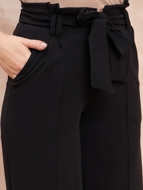 all about you Women Comfort Flared High-Rise Parallel Trousers - Image 6
