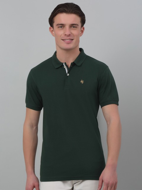 Cantabil Polo Collar Half Sleeves Cotton T-Shirt