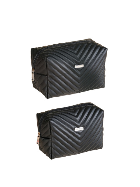 Nestasia Set of 2 Checked Compact Pouch Travel Accessory - Image 2