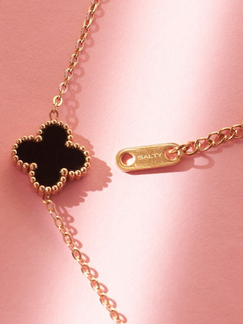 SALTY Charm of the Night Clover Pendant Necklace - Image 2