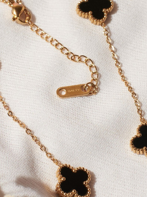 SALTY Charm of the Night Clover Pendant Necklace - Image 4