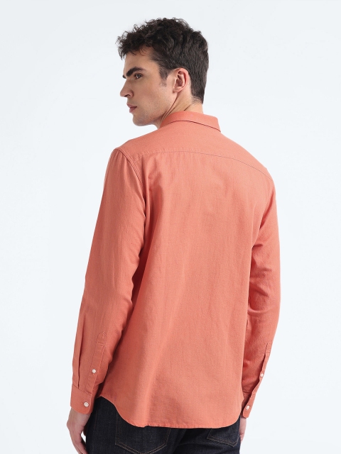 Flying Machine Slim Fit Cotton Linen Casual Shirt - Image 4