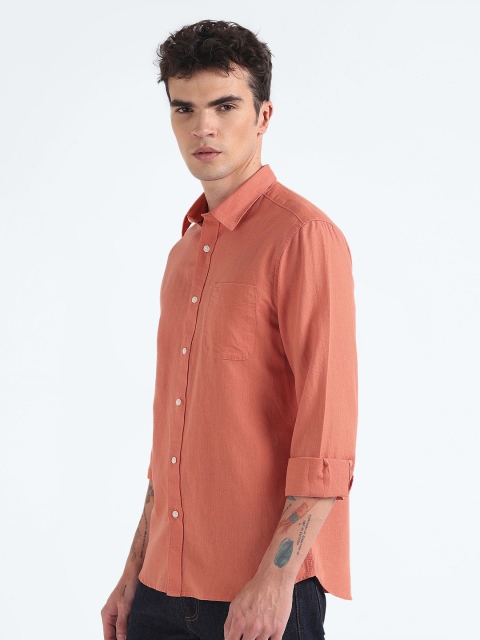 Flying Machine Slim Fit Cotton Linen Casual Shirt - Image 3