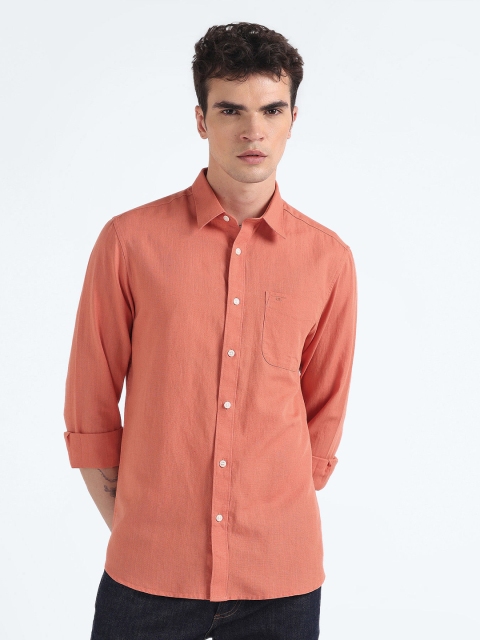 Flying Machine Slim Fit Cotton Linen Casual Shirt