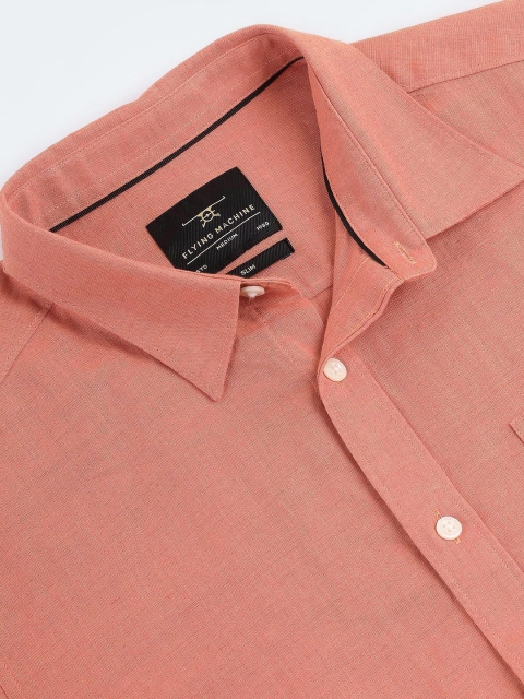 Flying Machine Slim Fit Cotton Linen Casual Shirt - Image 7